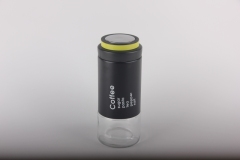 GLASS STORAGE JAR WITH S/S