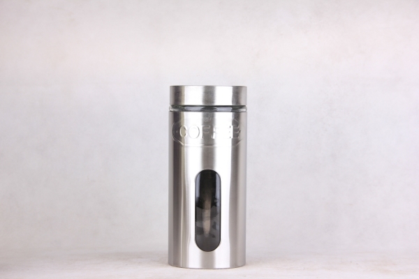 GLASS STORAGE JAR WITH S/S