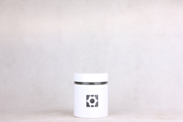 GLASS STORAGE JAR WITH S/S