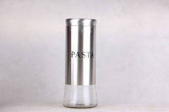 GLASS STORAGE JAR WITH S/S
