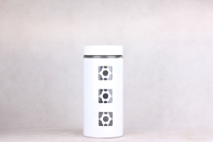 GLASS STORAGE JAR WITH S/S