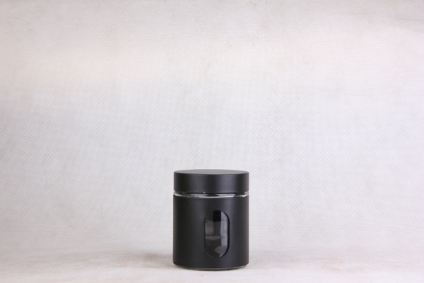 GLASS STORAGE JAR WITH S/S