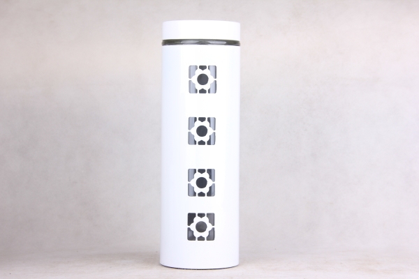 GLASS STORAGE JAR WITH S/S