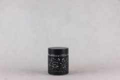 GLASS STORAGE JAR WITH METAL