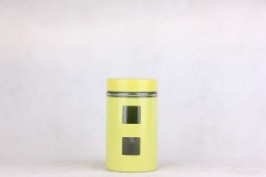 glass storage jar with s/s