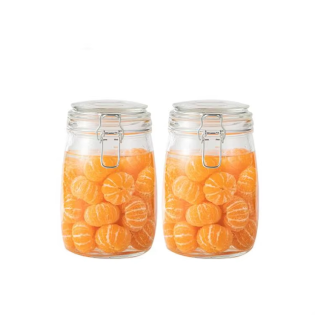 Factory supply food grade bottles bottle jar with vintage large glass storage jars
