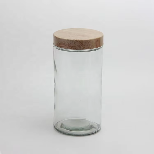 Wholesale Price Copper Lid Wide Mouth honey jam spice Glass Jar for storage food