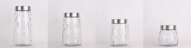 Good Price High Quality Kitchen Seal Clear Glass Jar with Screw Lid for Storage Food