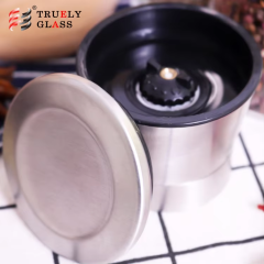 Outdoor wall mounted magnetic spice tins set box glass jar display rack shower door stopper Good Quality
