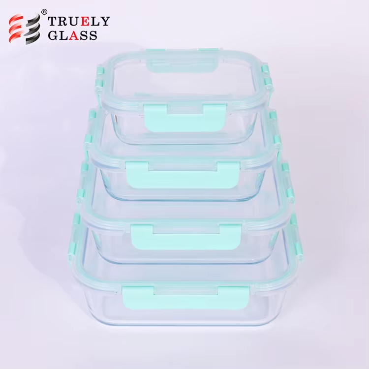 Chinese factory glasslock food container 10pieces set glass vacuum storage in stock