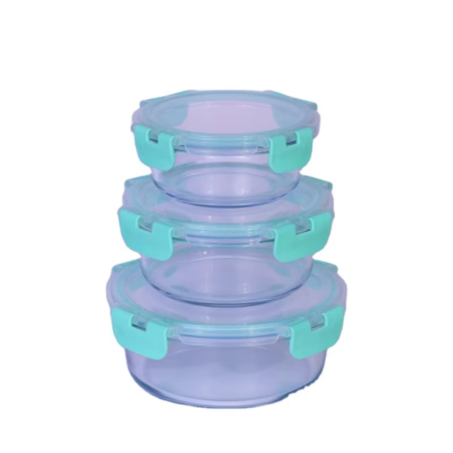 Factory Direct Sales meal prep container 3 compartment lunch box with tpr lid pp locking bpa free a cheap price