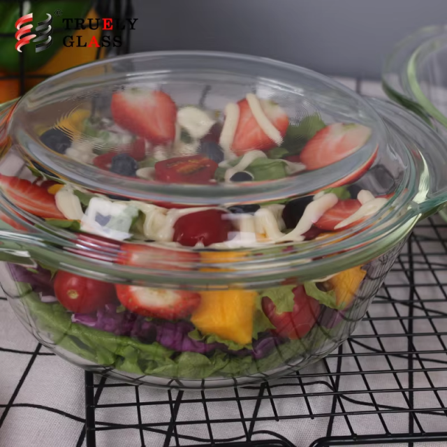 Manufactory Wholesale glass bowl stand set 7pcs salad Made In China Low Price