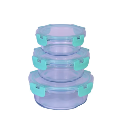 Wholesale 350ml 500ml 650ml 750ml 900ml 1100ml pyrex glass food storage container with 2 compartment