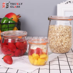 Best selling quality 4ozml glass mason jar with handle 4oz pickles salad dressing lids brake pads