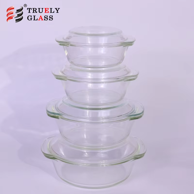 Manufactory Wholesale glass bowl stand set 7pcs salad Made In China Low Price