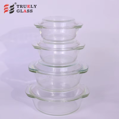 Manufactory Wholesale glass bowl stand set 7pcs salad Made In China Low Price