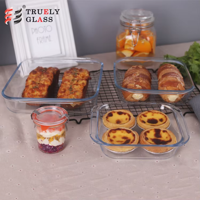 Low price soup casserole pot hot set of 5 pcs glass mixing salad bowl with colorful plastic lid sample free SOT Power Chips