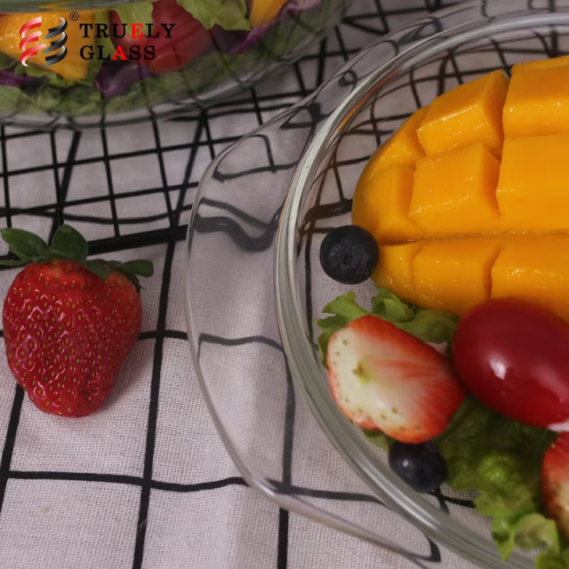 Manufactory Wholesale glass bowl stand set 7pcs salad Made In China Low Price
