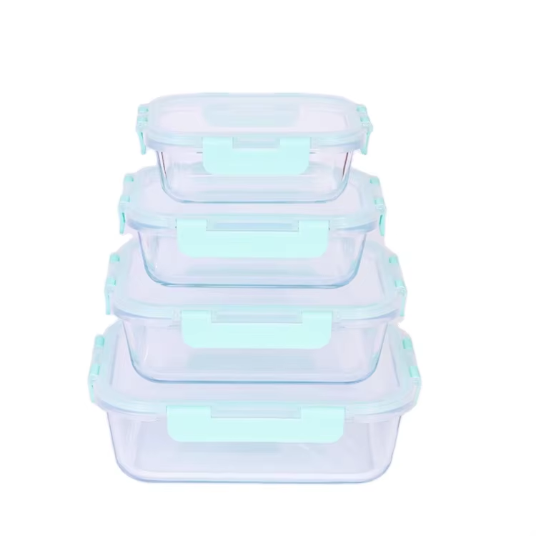 Factory Direct High Quality microwave glass pot lunch box food storage container set Cheap Price