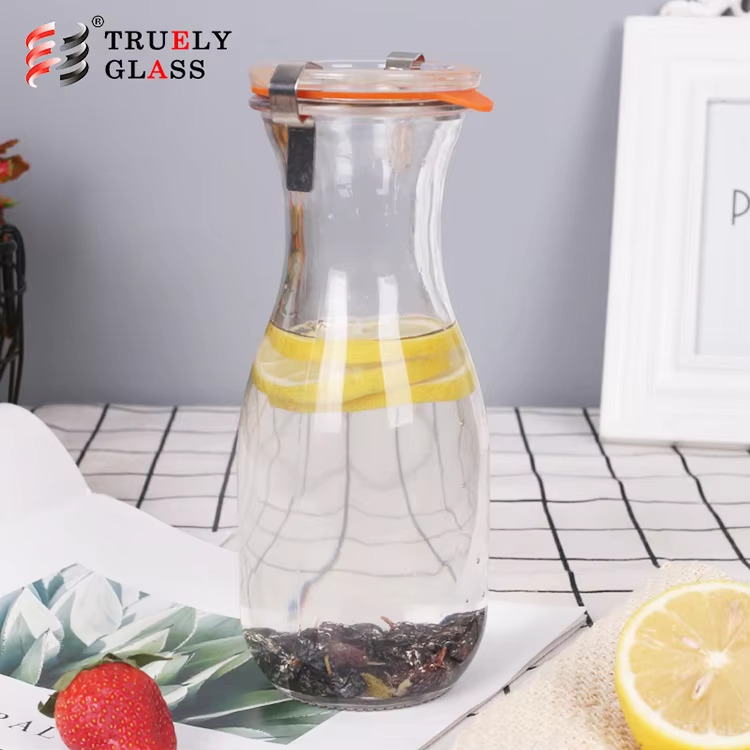 Professional factory smoothie jar small round glass plastic canister High quality and inexpensive