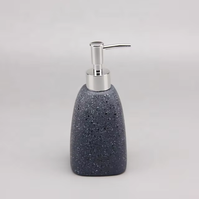 OEM ODM Accepted Wholesale Embossing Hand Sanitizer Glass Bottle with Color and Pump