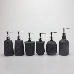 OEM ODM Accepted Wholesale Embossing Hand Sanitizer Glass Bottle with Color and Pump