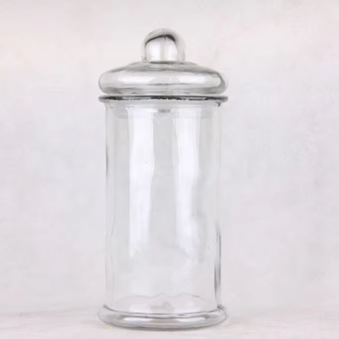 Top Selling Factory Price Different Capacity Clear Glass Jars for Food Storage with Glass Cover