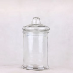 Top Selling Factory Price Different Capacity Clear Glass Jars for Food Storage with Glass Cover