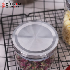 Factory direct selling salt shaker glass jar and pepper grinder set with stand manufacturer