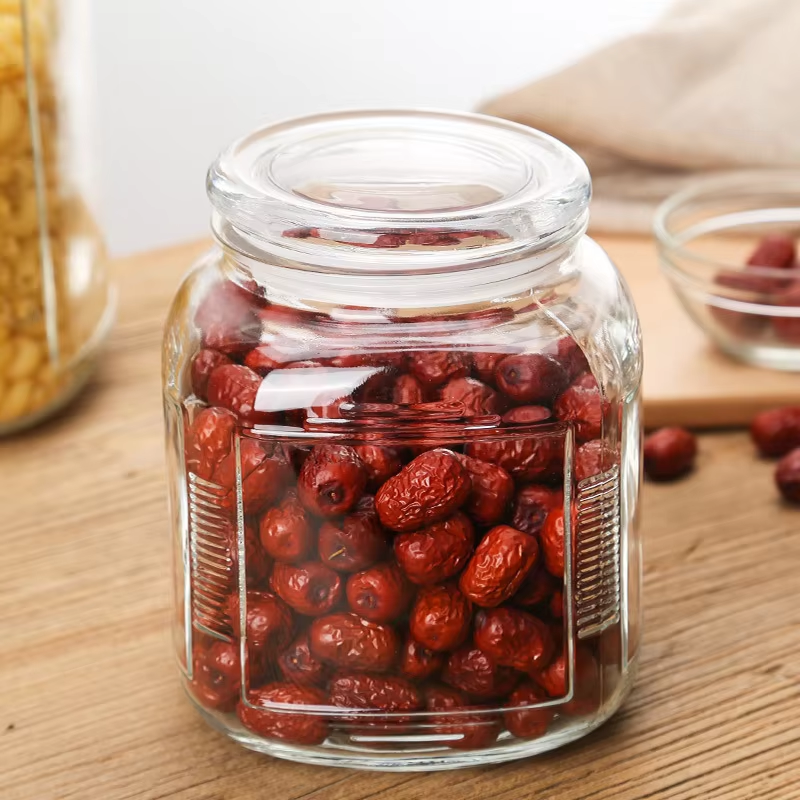 Hot Selling Factory Price Sealed Glass Lid Glass Storage Jars for Cereal Coffee Bins 3300ml