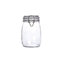 Hot Sale Waste High Borosilicate GlassWide Mouth Mason Jars With Hinged Lids For Kitchen