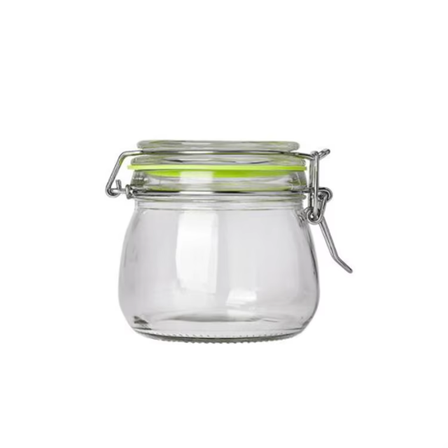 Wholesale  Airtight Lids Bottle Glass Storage Jars with Honey Tea Food