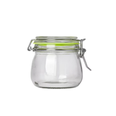 Best Quality 200ml 250ml 300ml Zero Waste High Borosilicate Glass Airtight Suction Lid Glass Jar