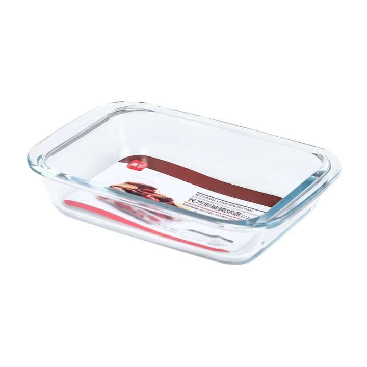 Housewares High Borosilicate Glass Cake Round Oven Pizza Baking Tray Set