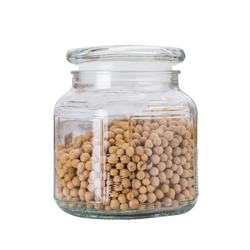 Hot Selling Factory Price Sealed Glass Lid Glass Storage Jars for Cereal Coffee Bins 3300ml