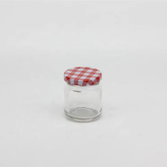 Customized Hot Selling Hermetic Cylinder Clear Glass Containers with Colorful Metal Lid for Storage Caviar
