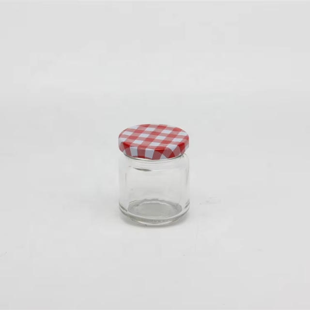Customized Hot Selling Hermetic Cylinder Clear Glass Containers with Colorful Metal Lid for Storage Caviar