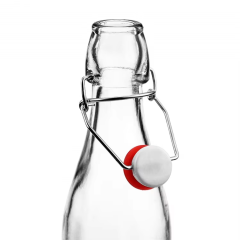 Top Quality Kitchen Use 1000ml Swing Top Transparent Sealed Glass Storage Beverage Bottles