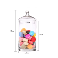 China Factory Cheap Price Glass Lid Glass Storage Jars for Tea Leaf Coffee Bins