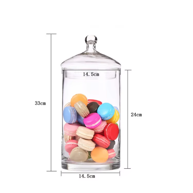 China Factory Cheap Price Glass Lid Glass Storage Jars for Tea Leaf Coffee Bins