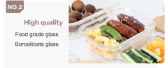 Hot sale assorted  safe glass food  container  and glass tableware wholesale