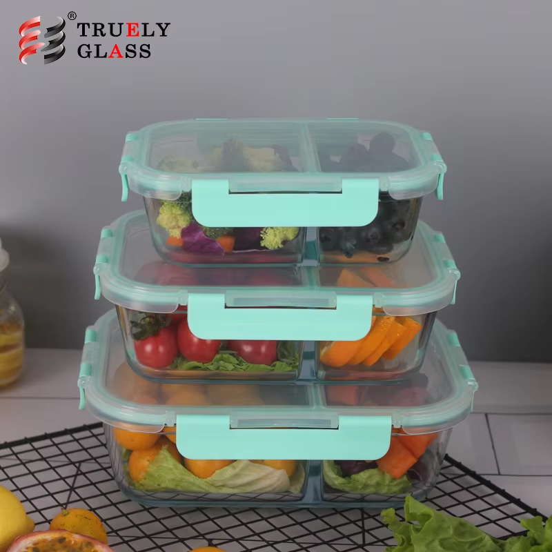 Hot sale assorted  safe glass food  container  and glass tableware wholesale