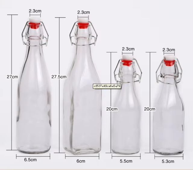 Factory supply 150ml 330ml 750ml swing top glass beer bottles
