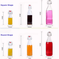 Wholesale high quality 150ml empty glass beer bottle with swing top