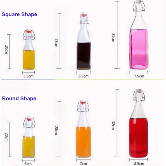 Wholesale high quality 150ml empty glass beer bottle with swing top