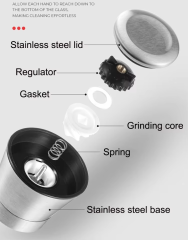 Factory made vacuum seal food canisters utensil storage organizer unique spice jars with prices