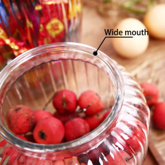 Cheap 800ml 1000ml 1500ml 2000ml storage glass wide mouth jars with airtight lid