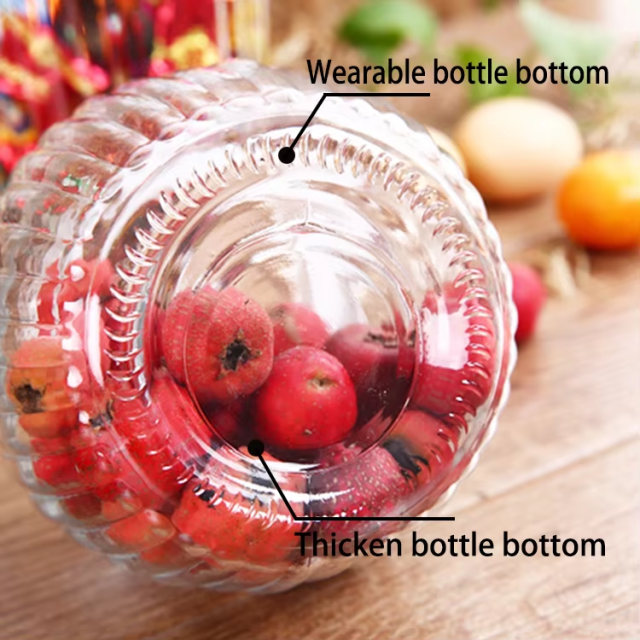 Cheap 800ml 1000ml 1500ml 2000ml storage glass wide mouth jars with airtight lid