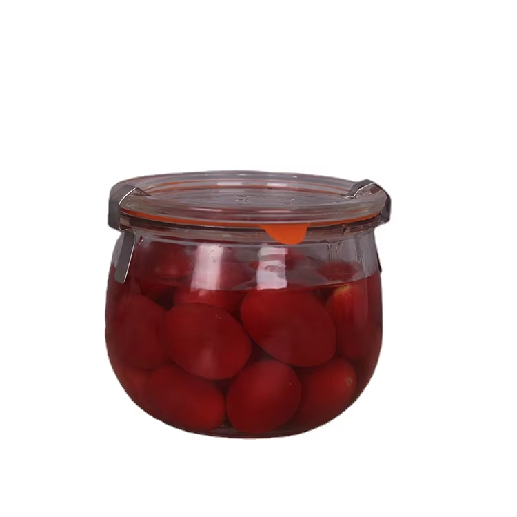 wholesale 180ml 200ml 250ml 380ml modern caviar jam honey glass jar with lids