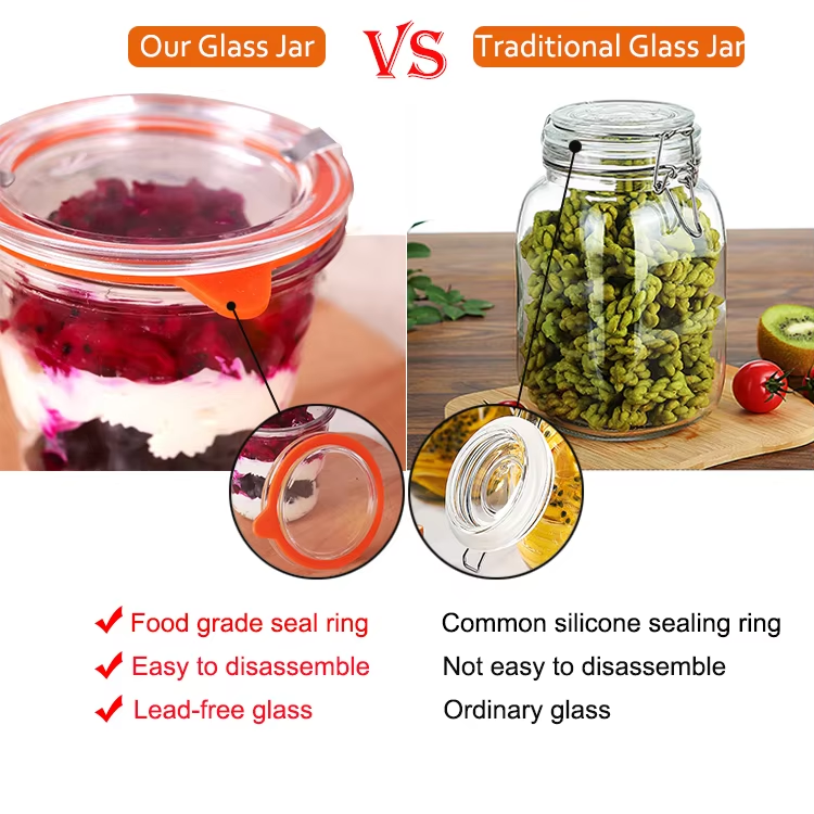 wholesale 180ml 200ml 250ml 380ml modern caviar jam honey glass jar with lids